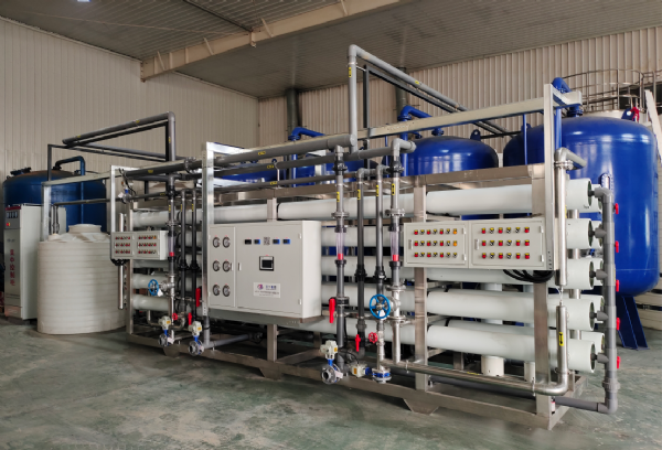 聊城乳業2X30T反滲透設備安裝調試完成